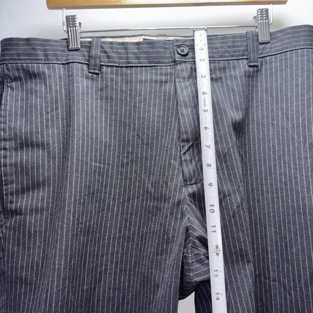 Banana Republic Tailored Fit Men's Wool Dress Pants Gray Pinstripe 32x30